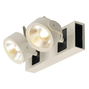 SLV, KALU, vegg- og takarmatur, 2x spot, LED, 3000 K, 60°, HVIT, LEVERINGSTID