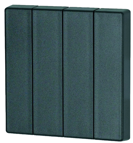 XCOMFORT, EKSTRA 2-FELTS KNAPP TIL TRÅDLØS DIMMER, SORT