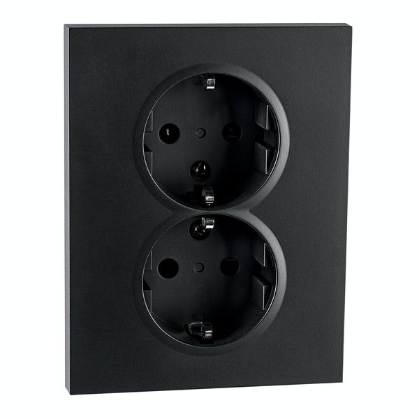 SG Flat/lav (Krever oval veggboks), SORT