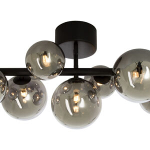 MOLEKYL PLAFOND SVART/RØK, PÆRER MEDFØLGER IKKE, BESTILLINGSVARE