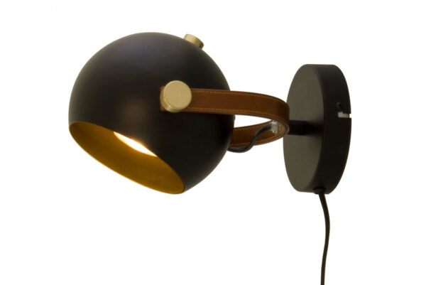 BOW VEGGLAMPE SVART, BESTILLINGSVARE