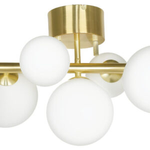 MOLEKYL PLAFOND, MATT MESSING, HVIT, PÆRER MEDFØLGER IKKE, BESTILLINGSVARE