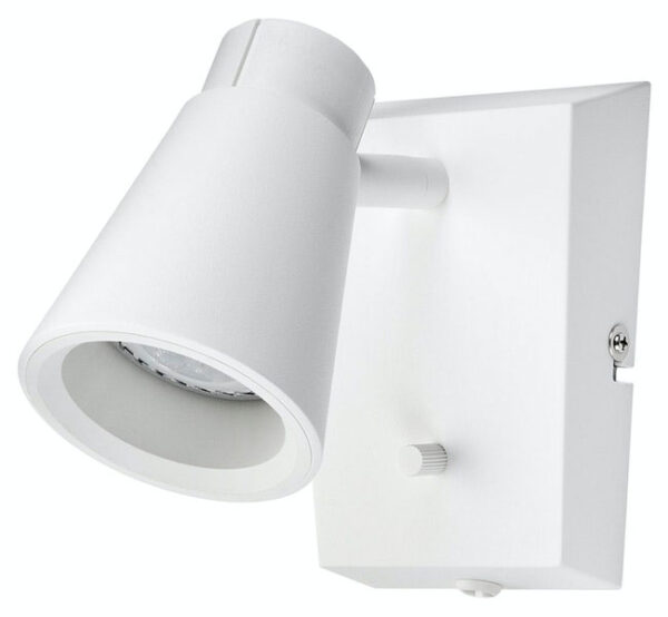 ZOOM SQUARE M-HVIT 6W DIM LESELAMPE