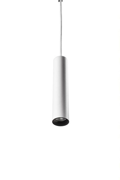 SG, pendel til lysskinne, Zip tube Pendel Micro hvit