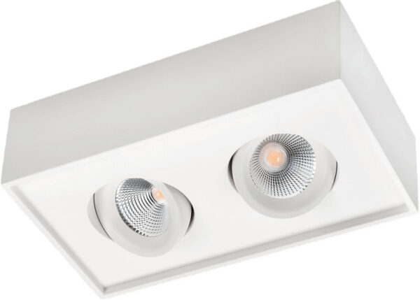 SG CUBE LUX 2X HVIT 2700K, UTENPÅLIGGENDE