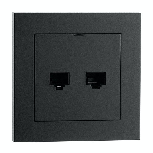 6900155 ETHERNET-UTTAK, SORT